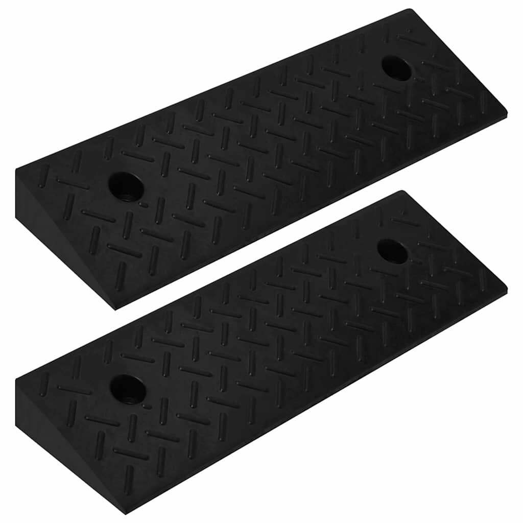 vidaXL Nájezdové rampy na obrubník 2 ks 50 x 175 x 5 cm pryž