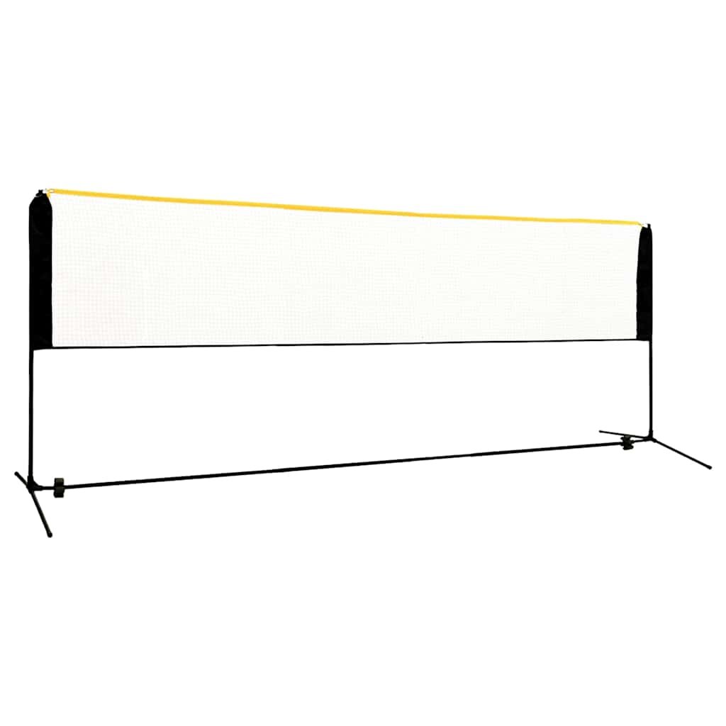 vidaXL Nastavitelná badmintonová síť 400 x 103 x 94–158 cm kov