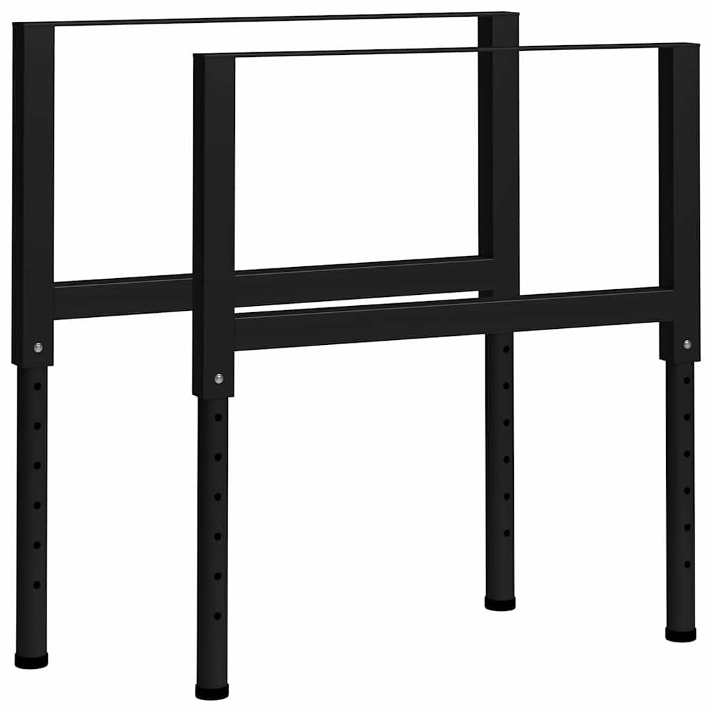 vidaXL Nastavitelné rámy pracovního stolu 2 ks kov 85 x (69–955) cm
