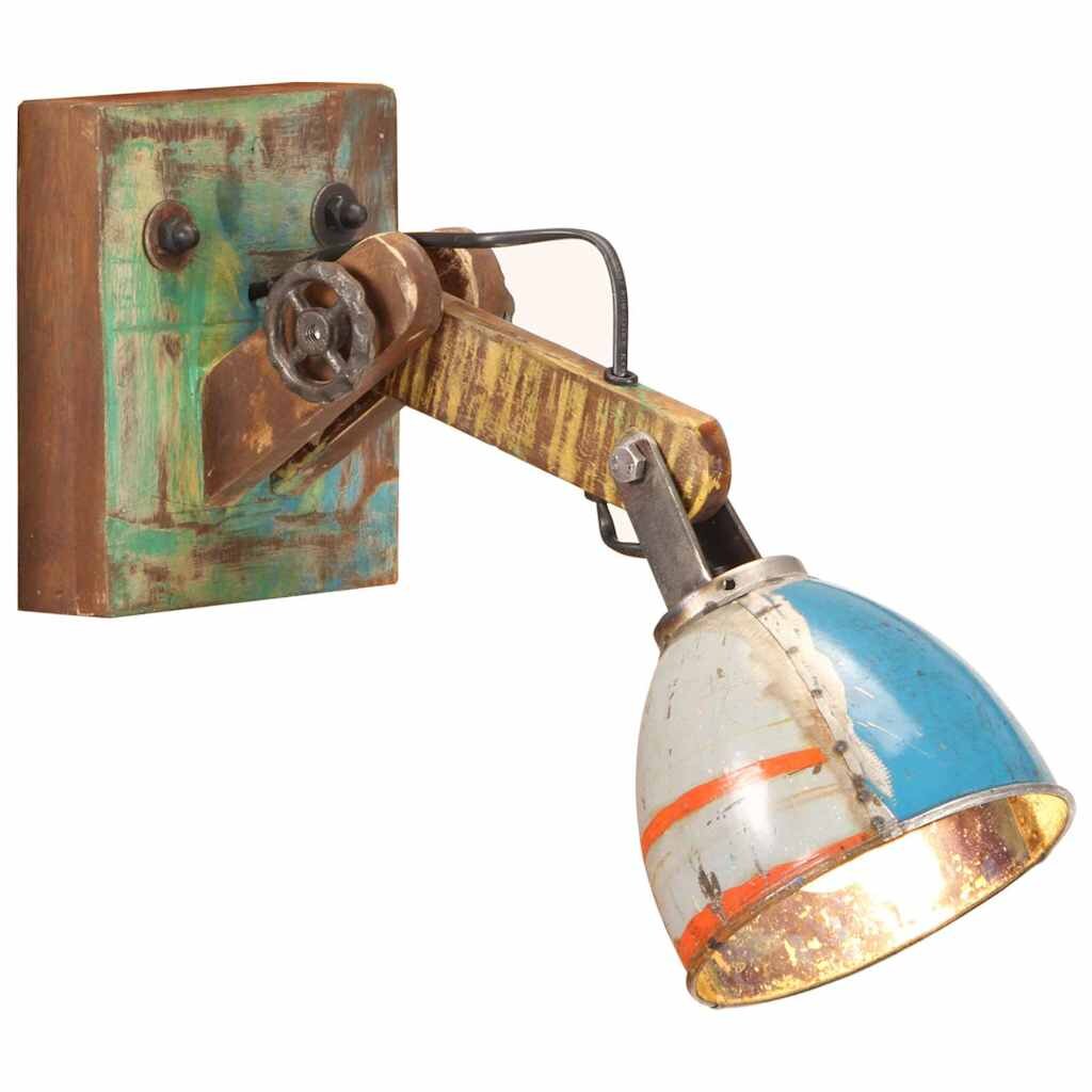 vidaXL Nástěnná lampa industriální styl vícebarevná kulatá E27