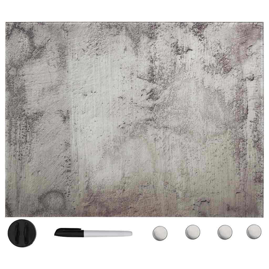 vidaXL Nástěnná magnetická tabule skleněná 80 x 60 cm