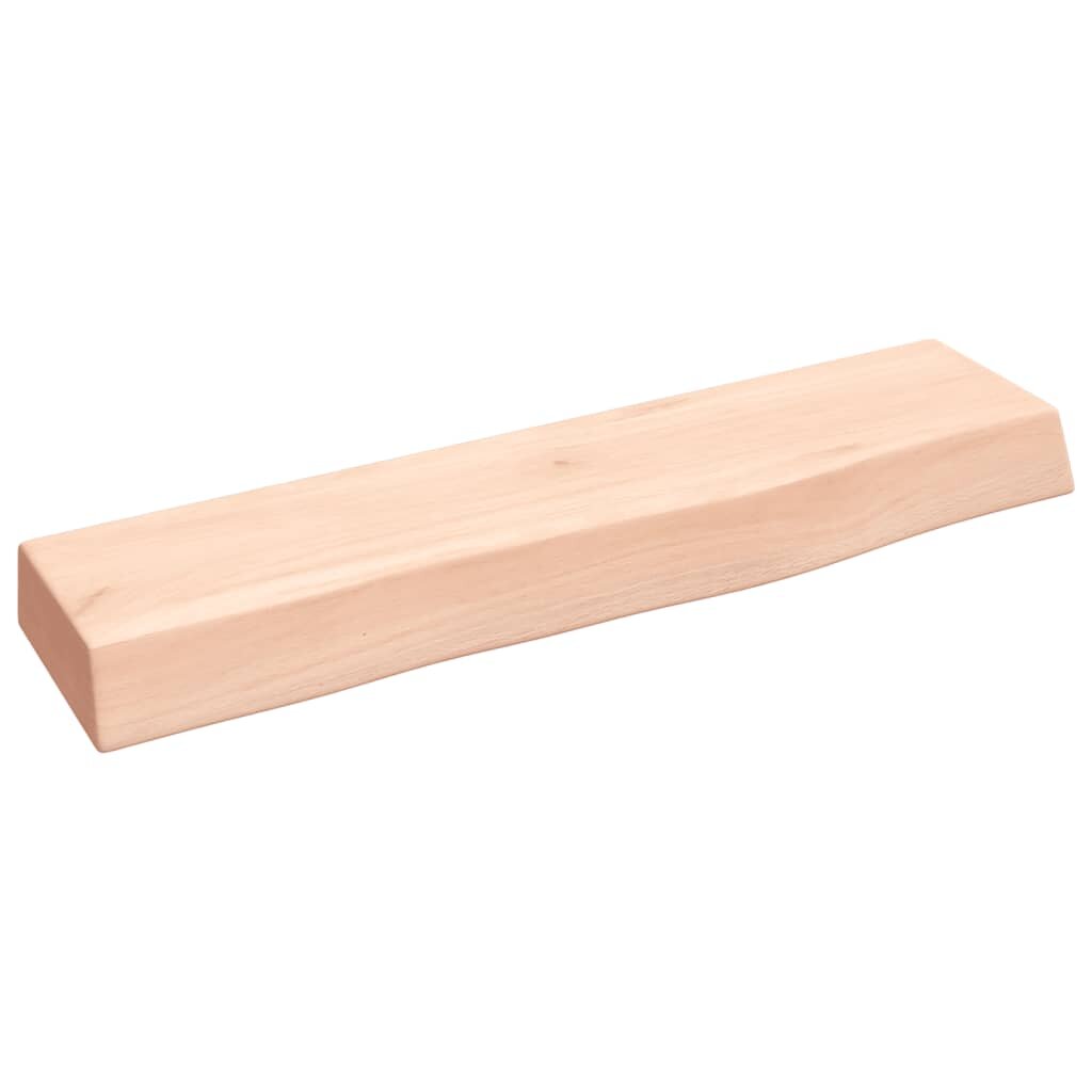 vidaXL Nástěnná police 40 x 10 x 4 cm neošetřené masivní dubové dřevo