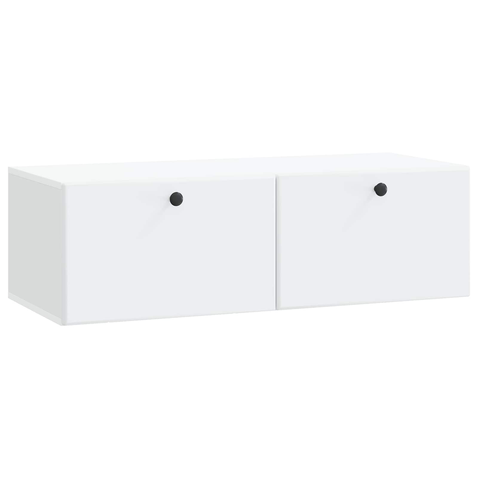 vidaXL Nástěnná TV skříň 98 x 41 x 30 cm Bílá Kompozitní dřevo
