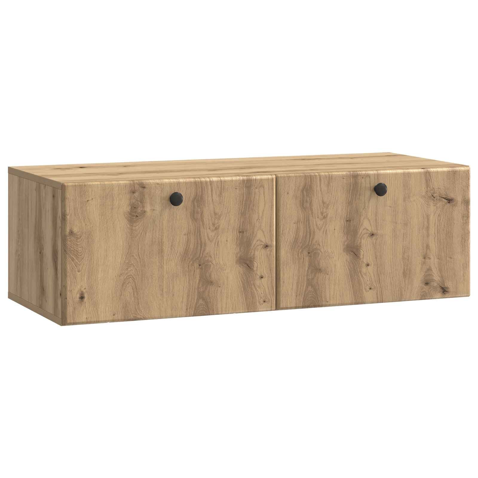 vidaXL Nástěnná TV skříň 98 x 41 x 30 cm Dub artisan Kompozitní dřevo