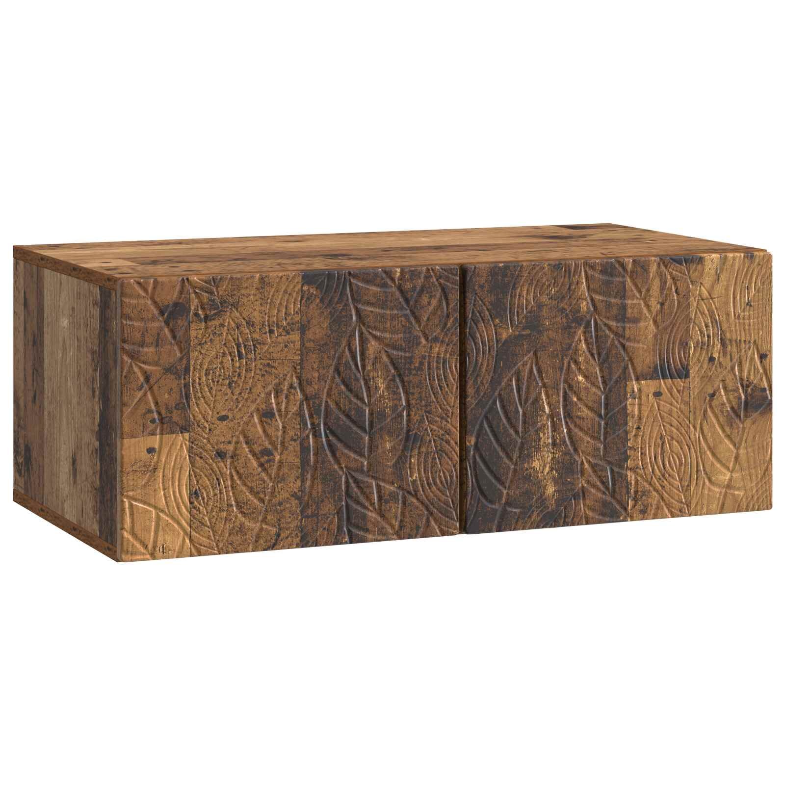 vidaXL Nástěnná TV skříň 98 x 41 x 30 cm Staré dřevo Kompozitní dřevo