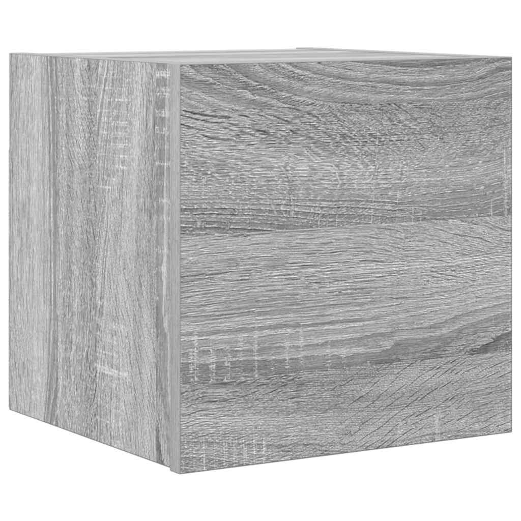 vidaXL Nástěnná TV skříňka šedá sonoma 305 x 30 x 30 cm