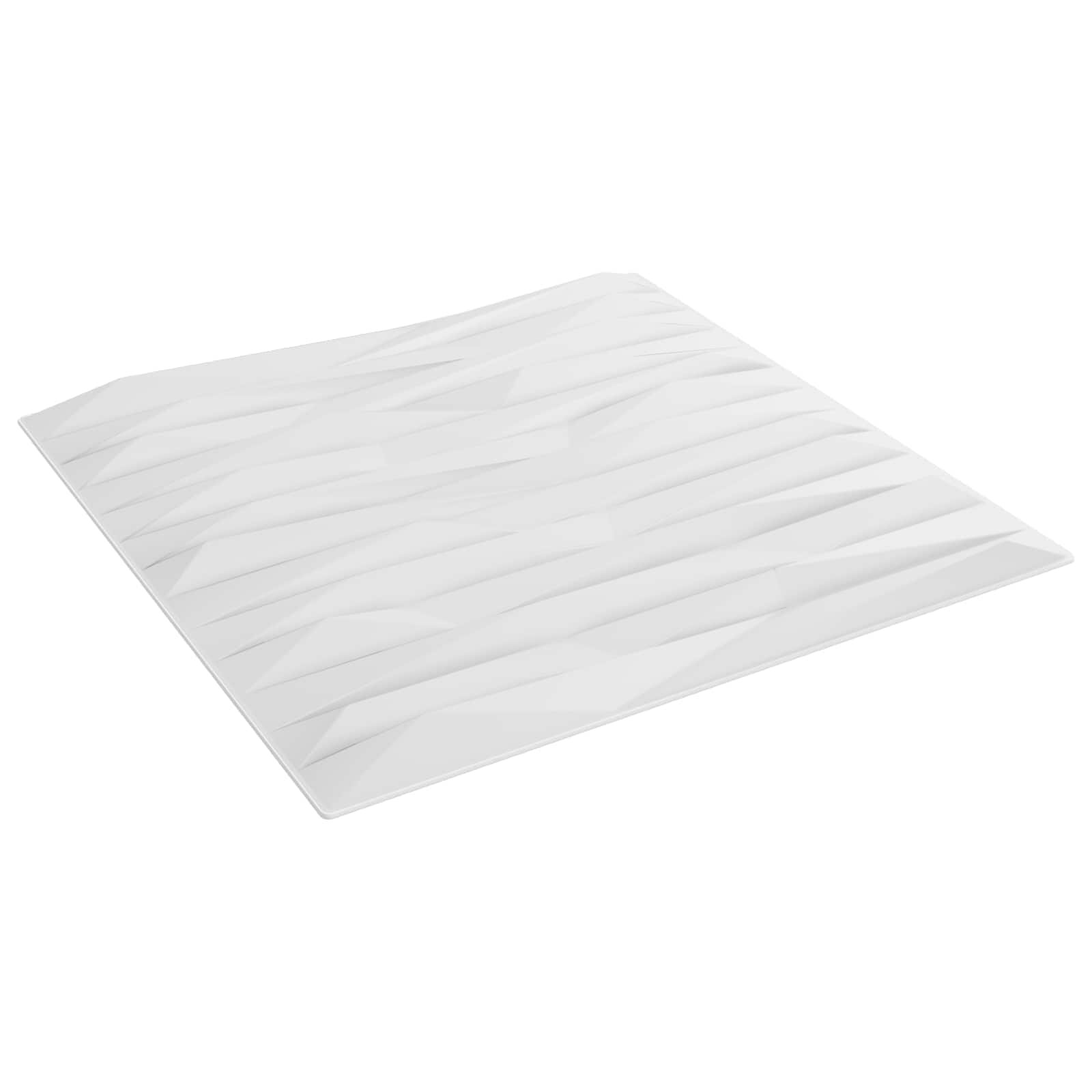 vidaXL Nástěnné panely 48 ks 50 x 50 cm Bílý kámen XPS pěna