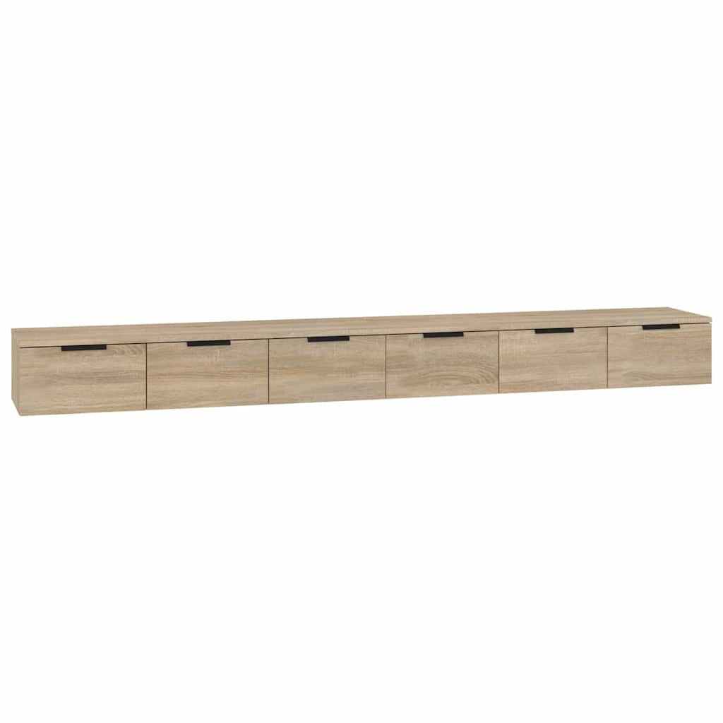 vidaXL Nástěnné skříňky 2 ks dub sonoma 102x30x20 cm kompozitní dřevo