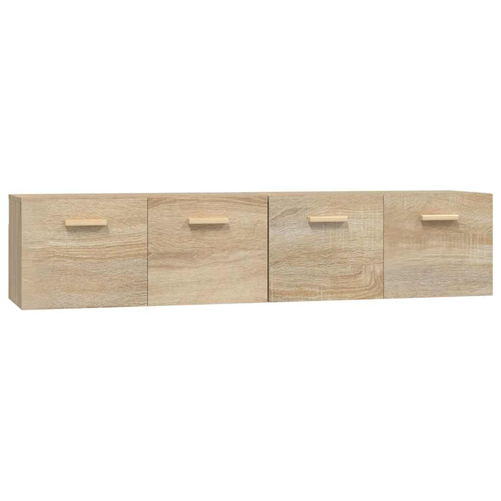 vidaXL Nástěnné skříňky 2 ks dub sonoma 80x35x365 cm kompozitní dřevo