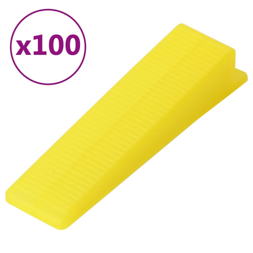 vidaXL Nivelační klíny na obklady 100 ks