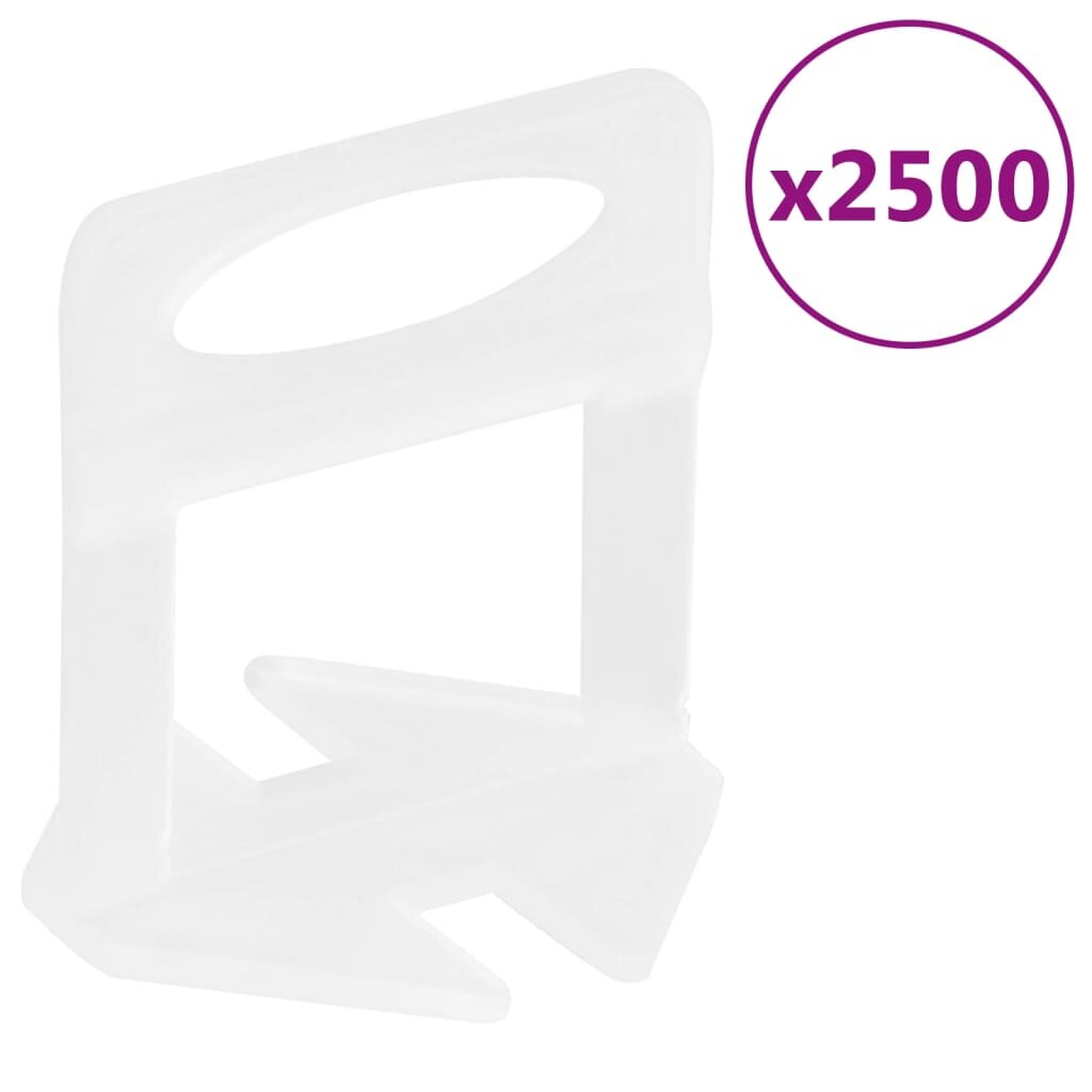 vidaXL Nivelační spony na obklady 2 500 ks 2 mm