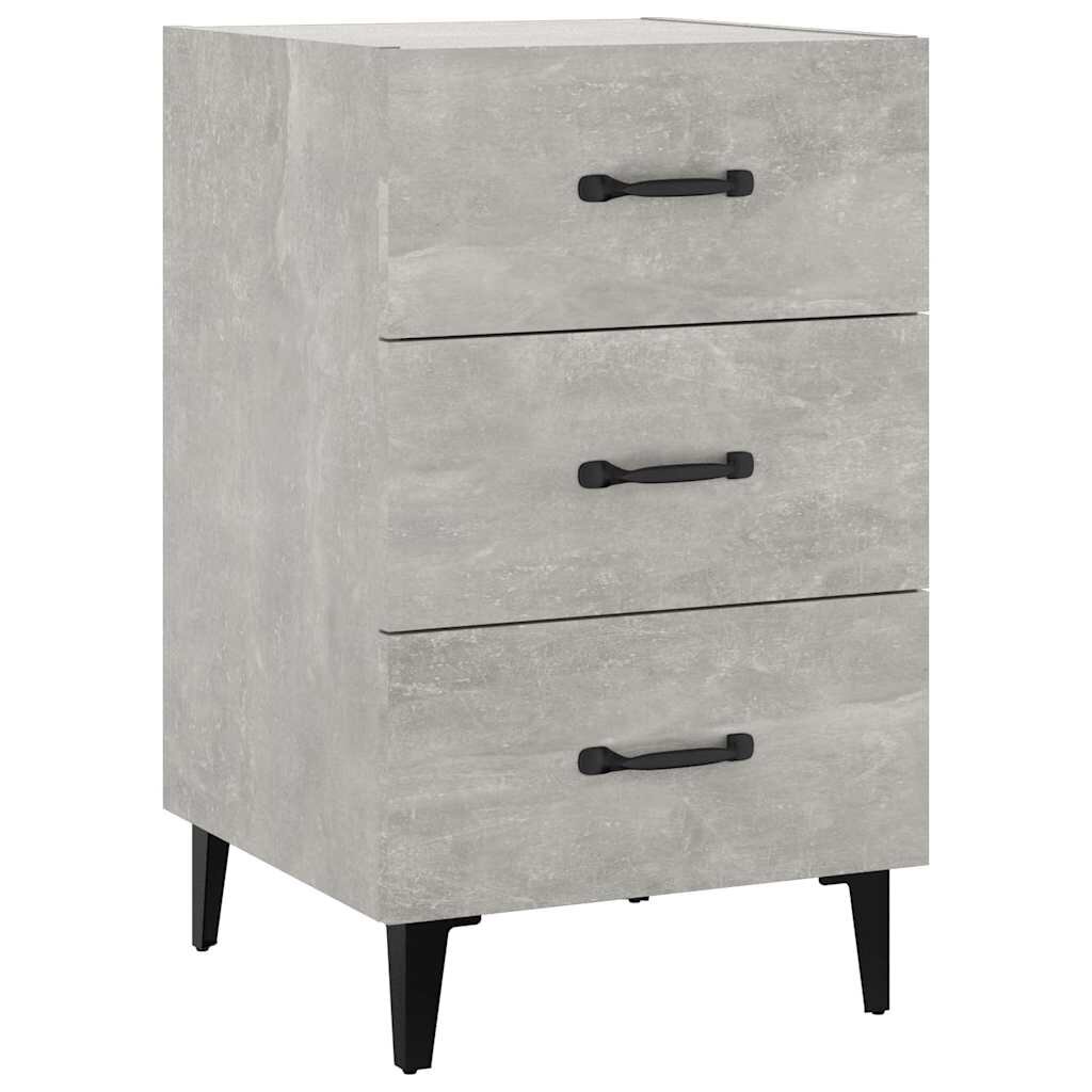 vidaXL Noční stolek betonově šedý 40 x 40 x 66 cm kompozitní dřevo