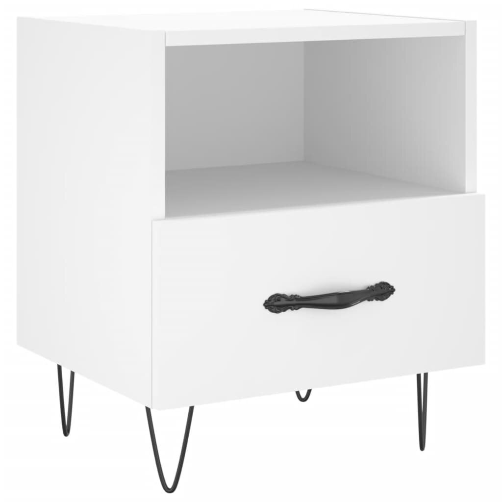 vidaXL Noční stolek bílý 40 x 35 x 475 cm kompozitní dřevo