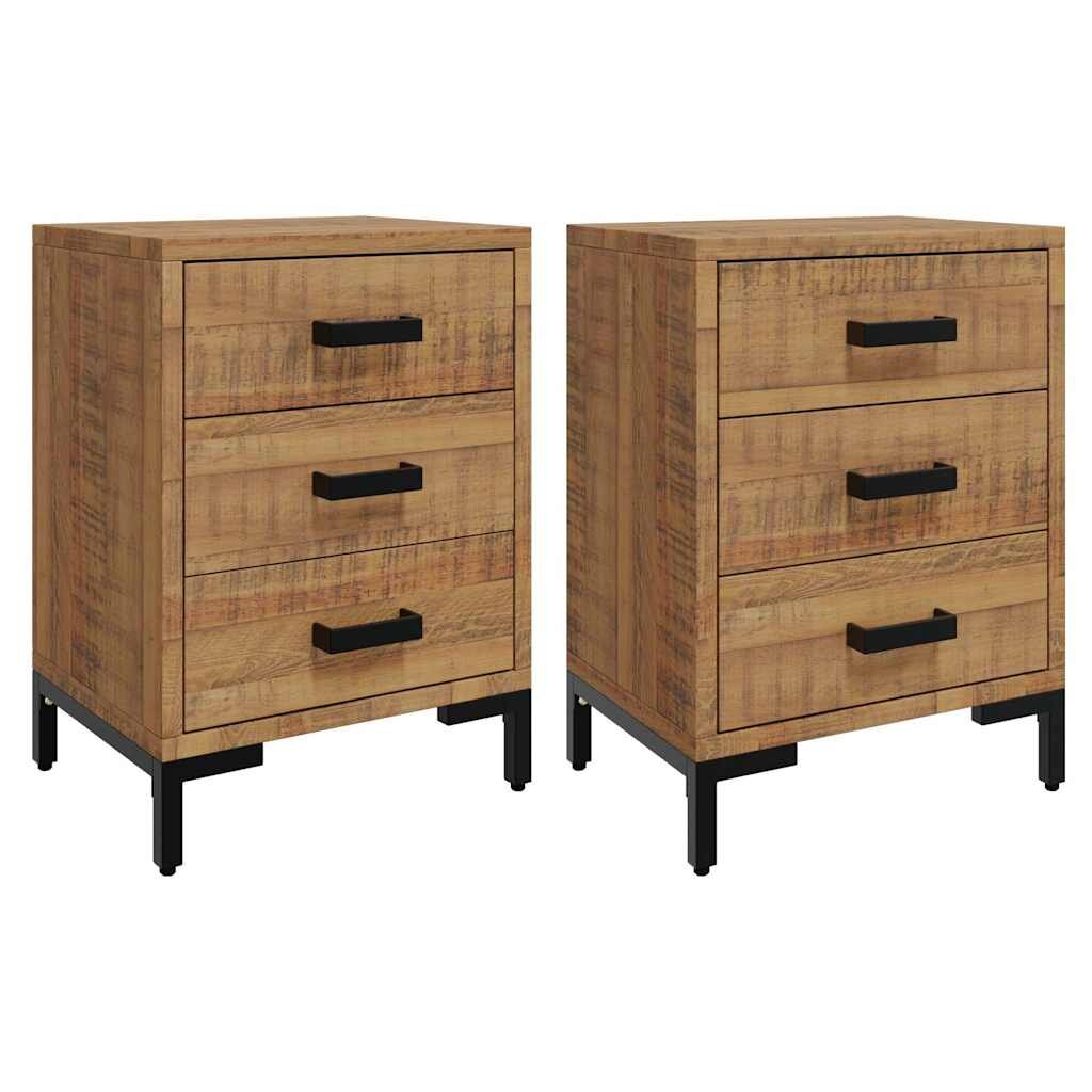 vidaXL Noční stolky 2 ks 40x30x55 cm masivní borové dřevo