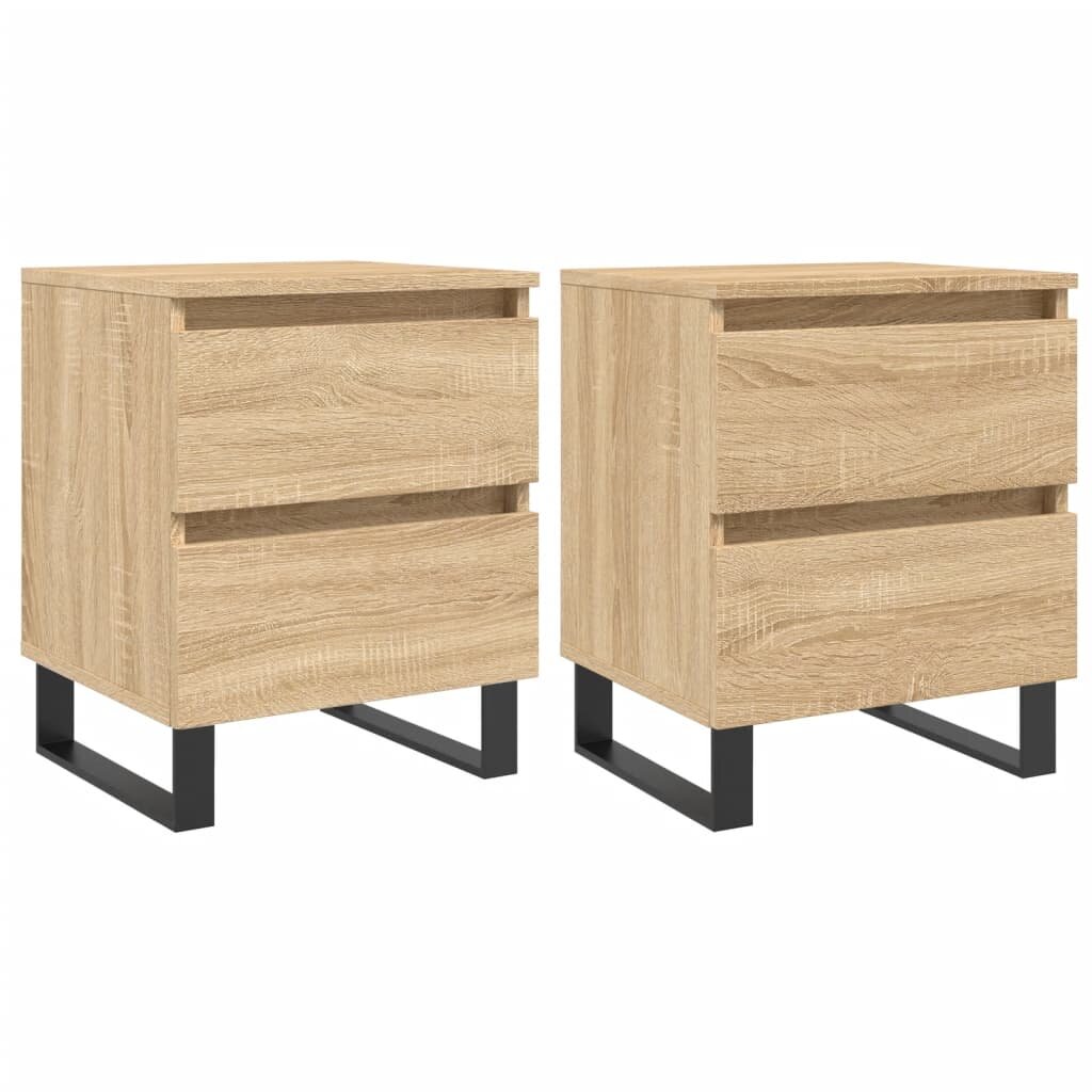 vidaXL Noční stolky 2 ks dub sonoma 40 x 35 x 50 cm kompozitní dřevo