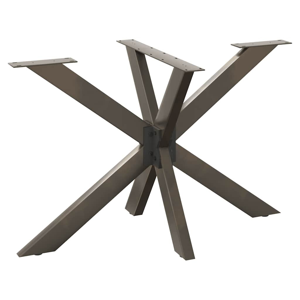 vidaXL Noha jídelního stolu ve tvaru pavouka černá 120 x 68 x (72-73) cm ocel