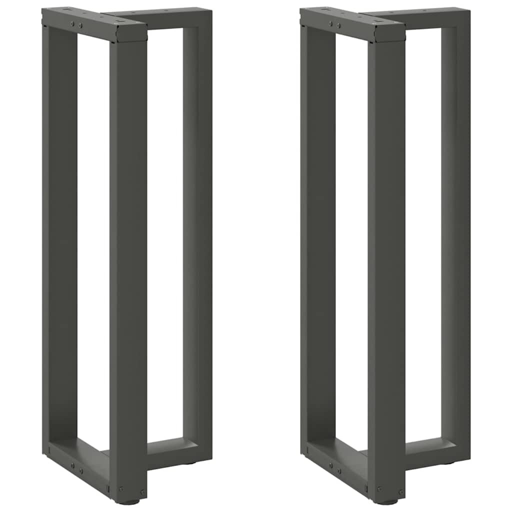 vidaXL Nohy barového stolu ve tvaru T 2 ks antracitové 50 x 35 x (110-111) cm ocel