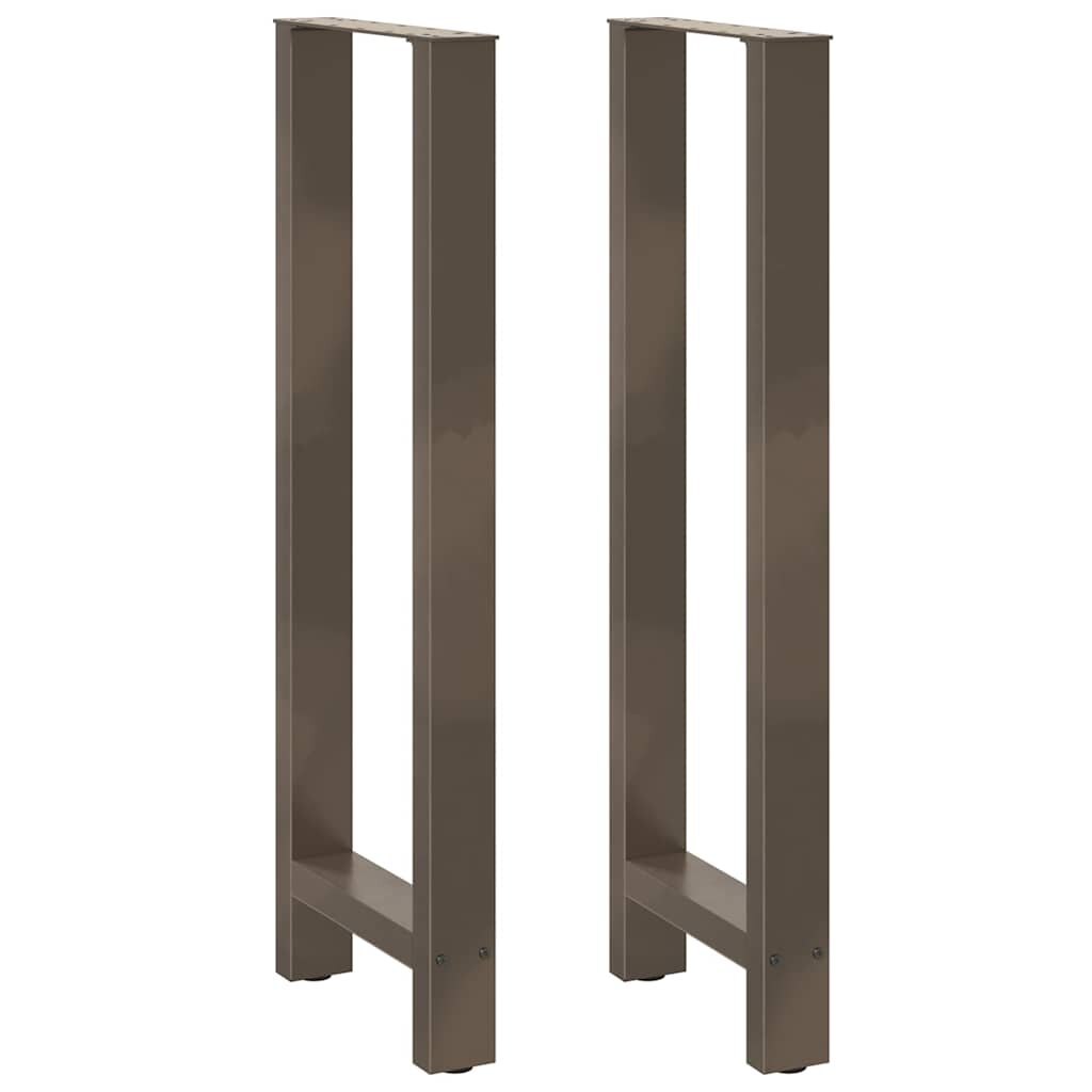 vidaXL Nohy barového stolu z přírodní oceli 2 ks 50 x (110-111) cm ocel