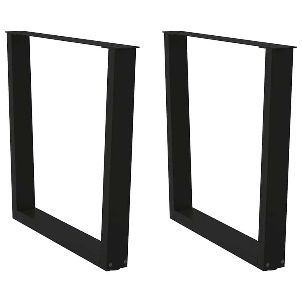 vidaXL Nohy k jídelnímu stolu ve tvaru V 2 ks černé 80 x (72-733) cm ocel