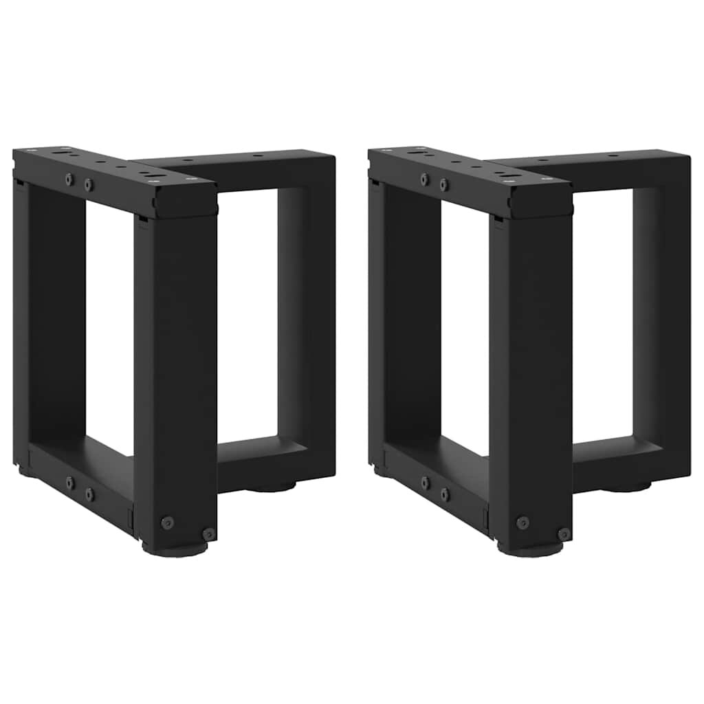 vidaXL Nohy konferenčního stolku ve tvaru T 2 ks černé 30 x 25 x (30-31) cm ocel