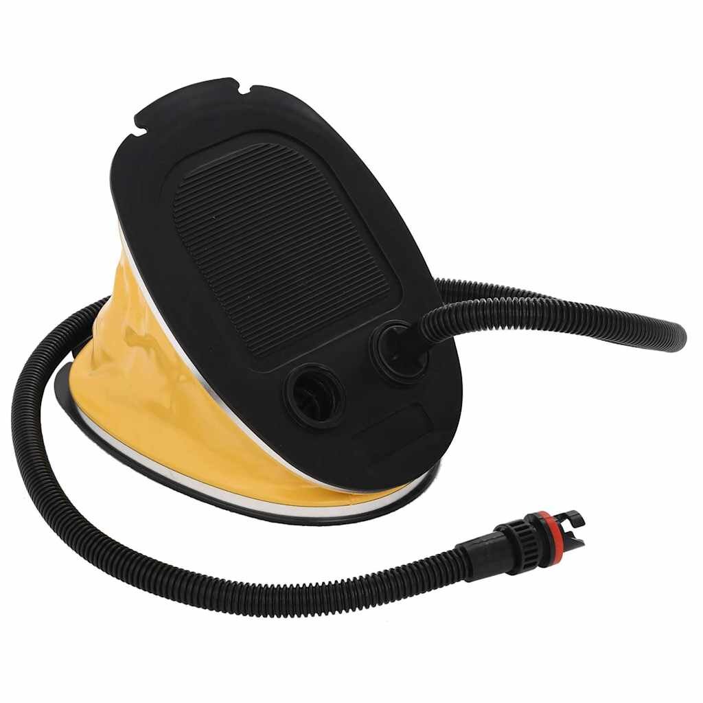 vidaXL Nožní pumpa 26 x 18 cm PP a PE šedá a žlutá
