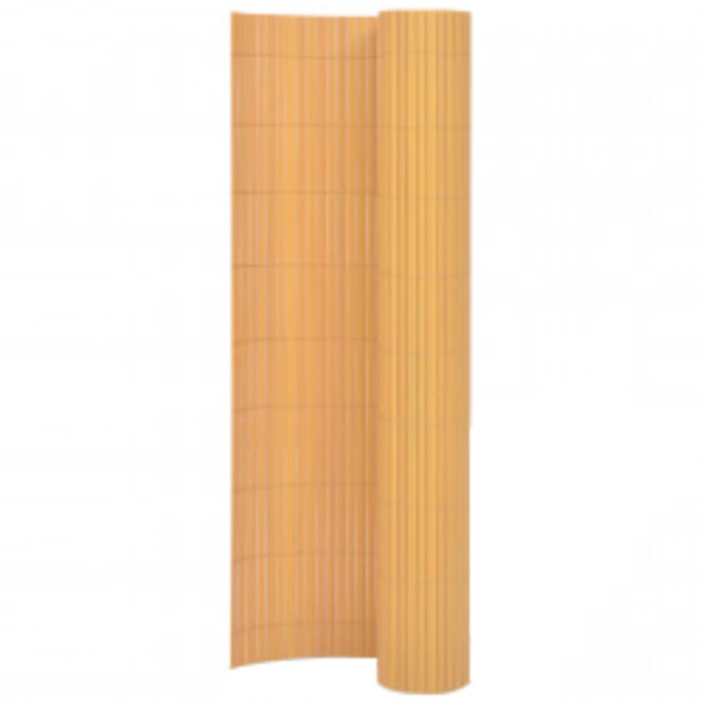vidaXL Oboustranný zahradní plot 110 x 500 cm žlutý
