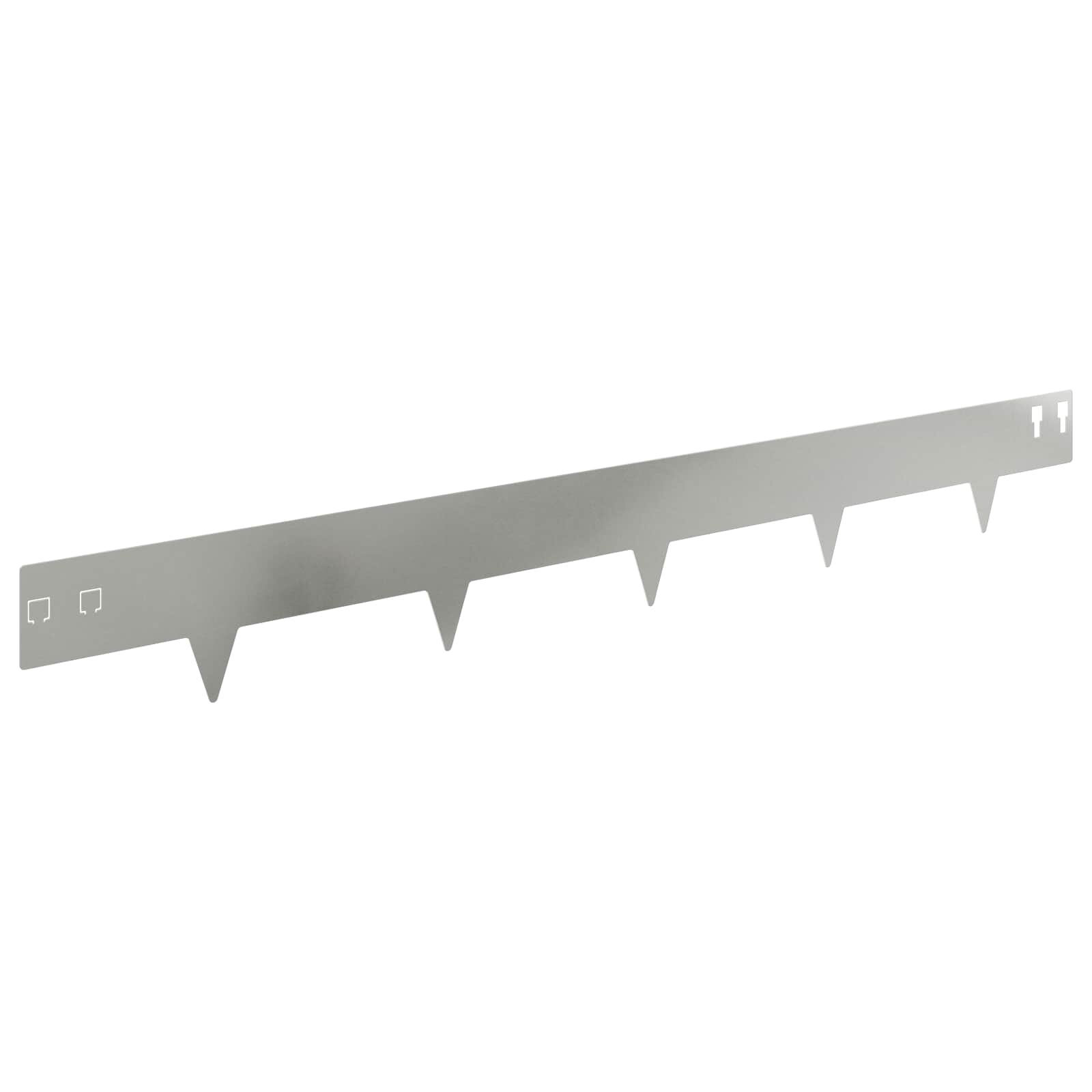 vidaXL Okraj trávníku 10 ks 100 x 12 cm Pozinkovaná ocel Stříbrná