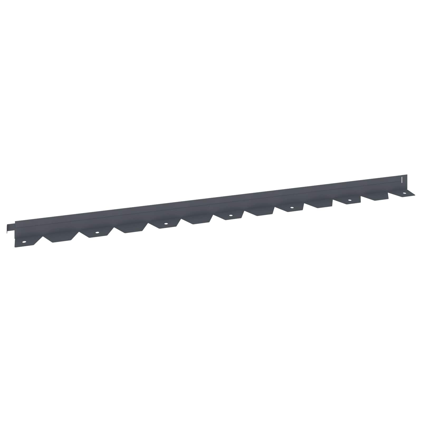 vidaXL Okraj trávníku 10 ks 102 x 4 x 4 cm Ocel Antracitová