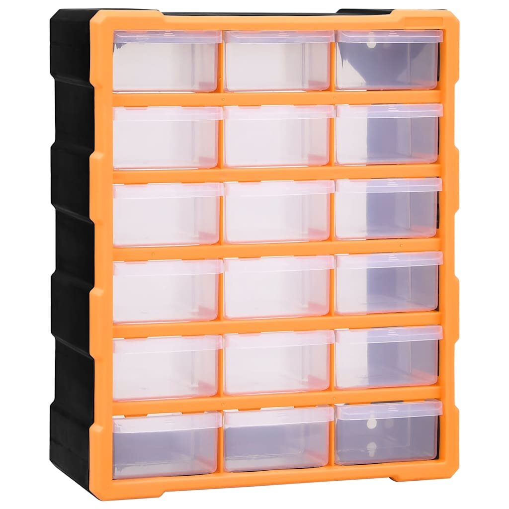 vidaXL Organizér s 18 středně velkými zásuvkami 38 x 16 x 47 cm