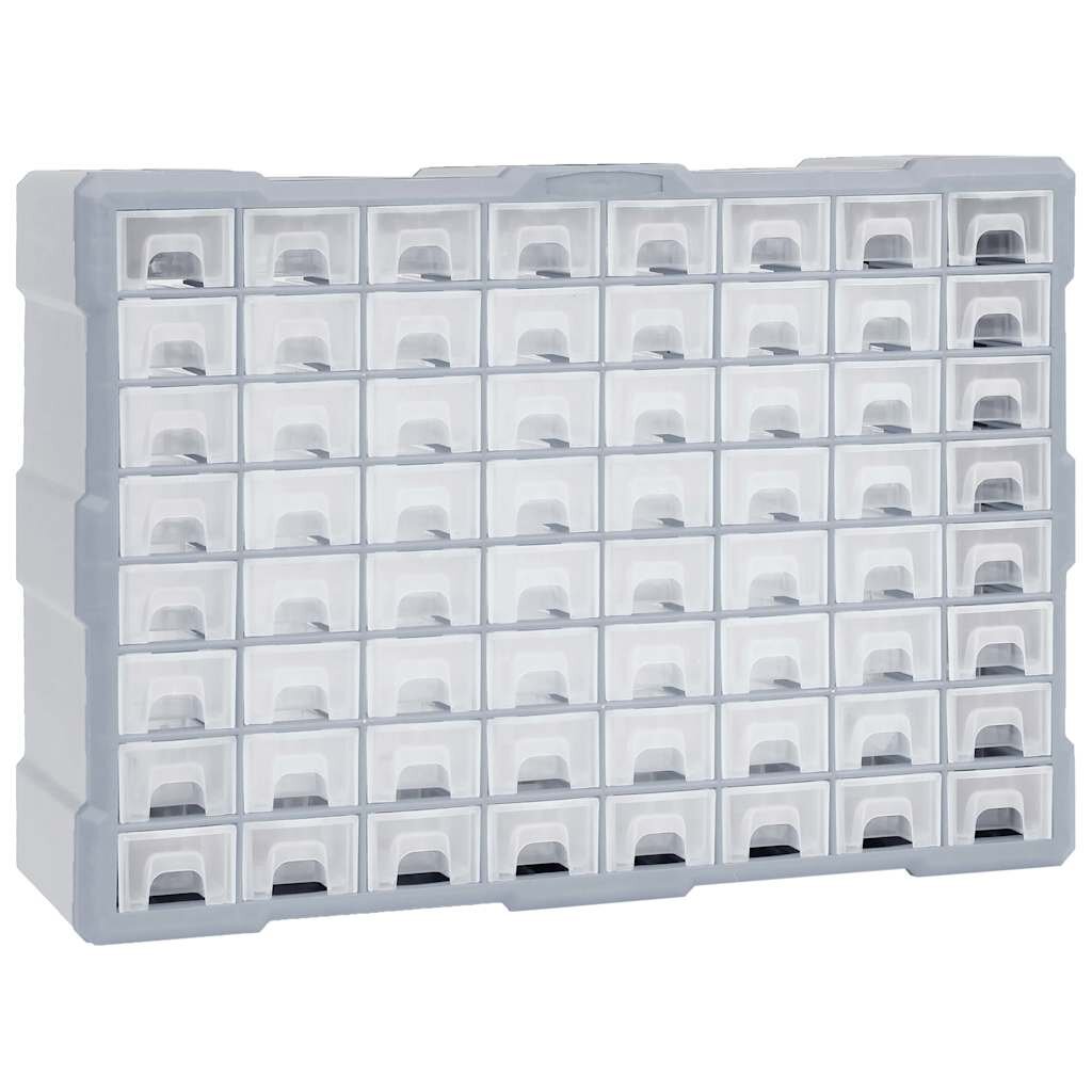 vidaXL Organizér se 64 zásuvkami 52 x 16 x 375 cm