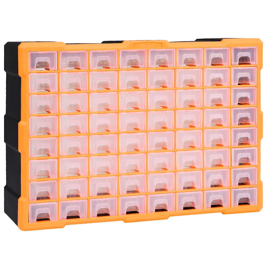 vidaXL Organizér se 64 zásuvkami 52 x 16 x 375 cm