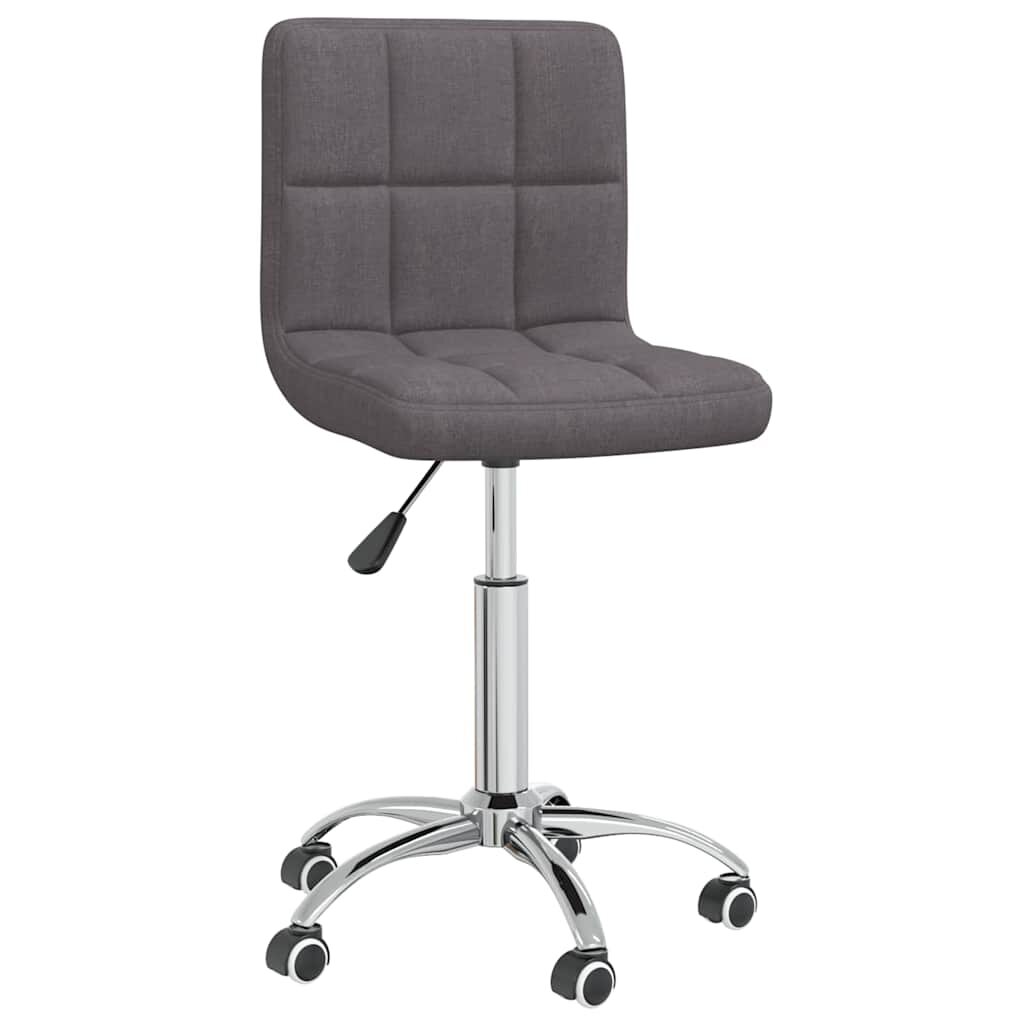 vidaXL Otočná kancelářská židle taupe textil