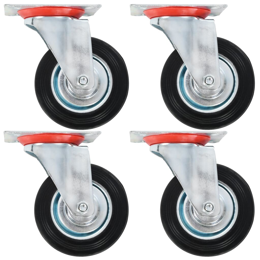 vidaXL Otočná kolečka 4 ks 100 mm