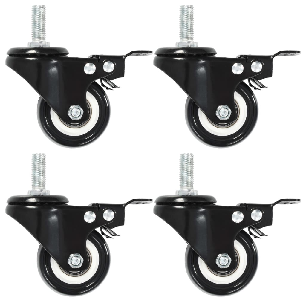 vidaXL Otočná kolečka s brzdou 4 ks 50 mm