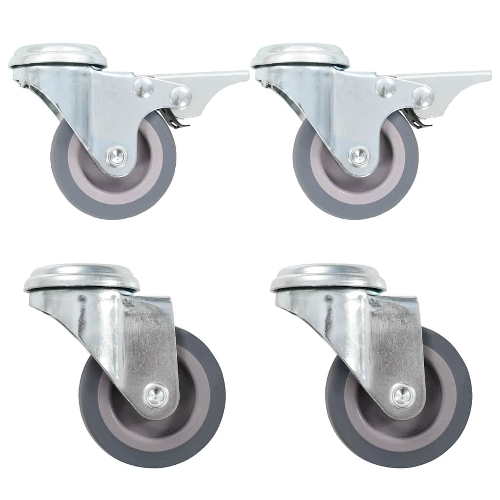 vidaXL Otočná kolečka s otvorem pro šroub 4 ks 50 mm