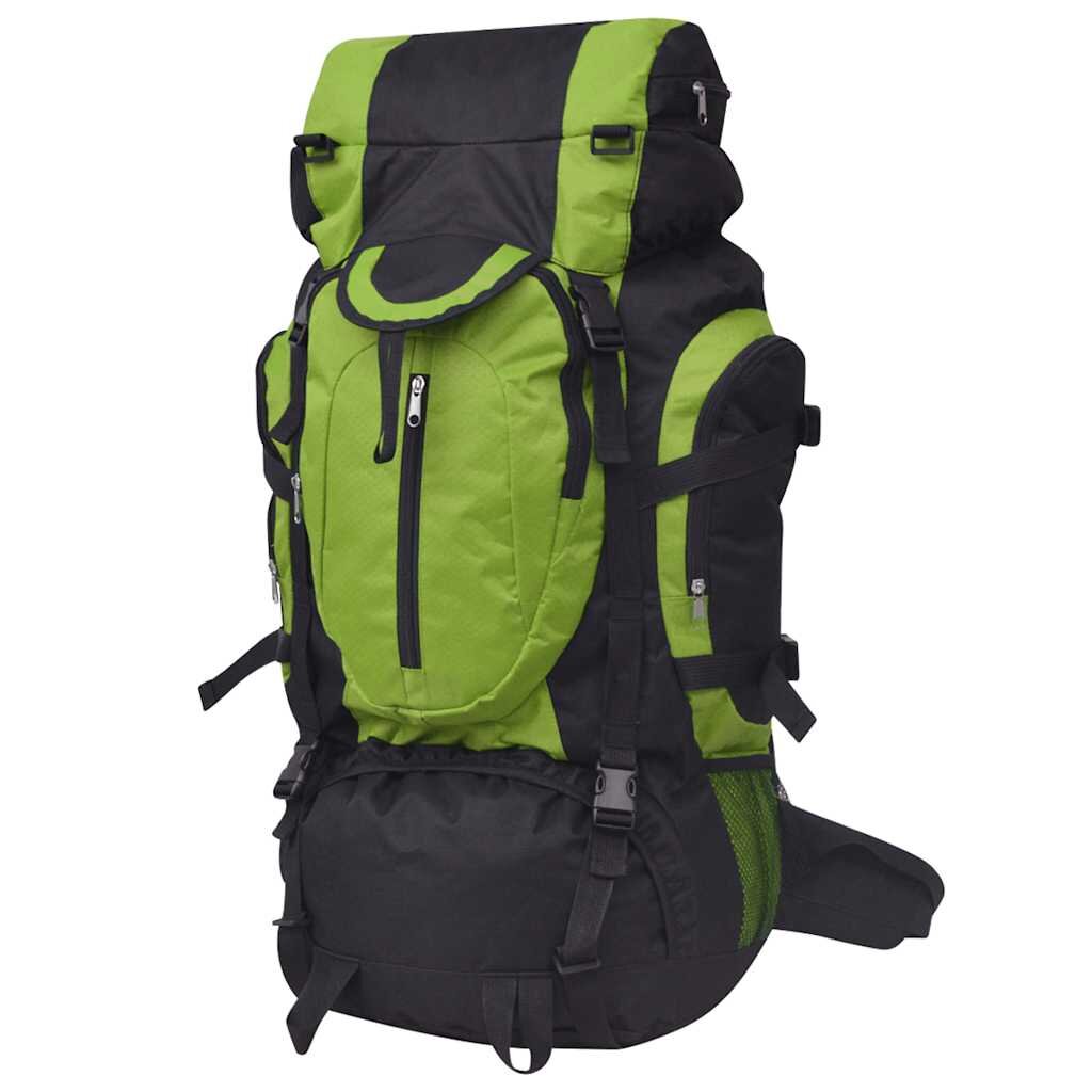 vidaXL Outdoorový batoh XXL 75 l černý a zelený