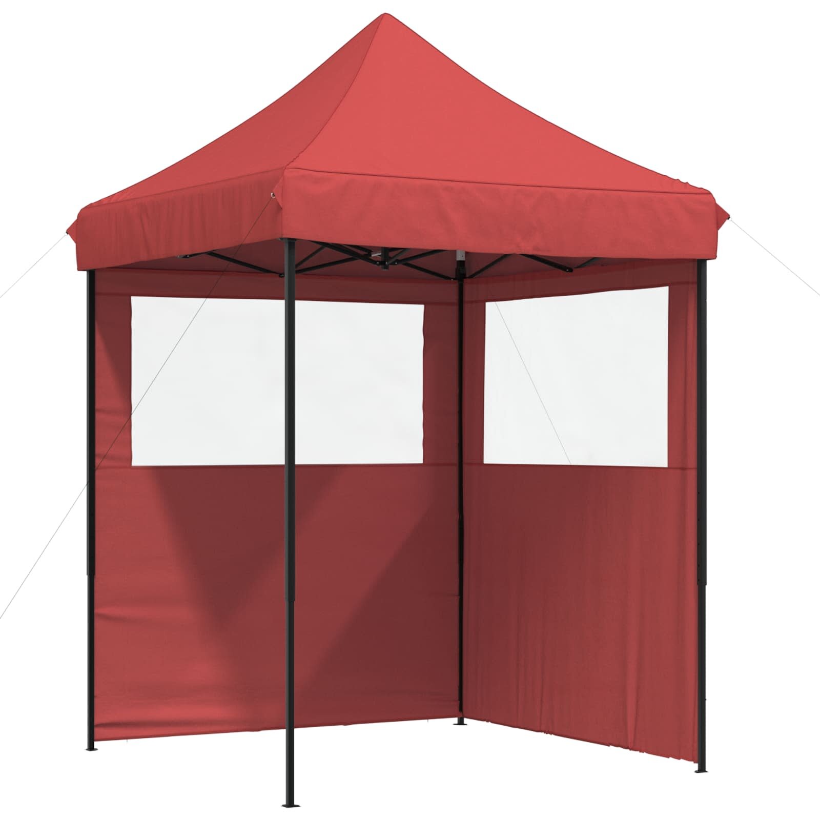 vidaXL Party Stan 200 x 200 x 306 cm Vínová Oxford látka