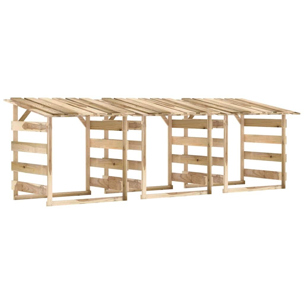 vidaXL Pergoly se střechou 3 ks 100x90x100 cm impregnovaná borovice