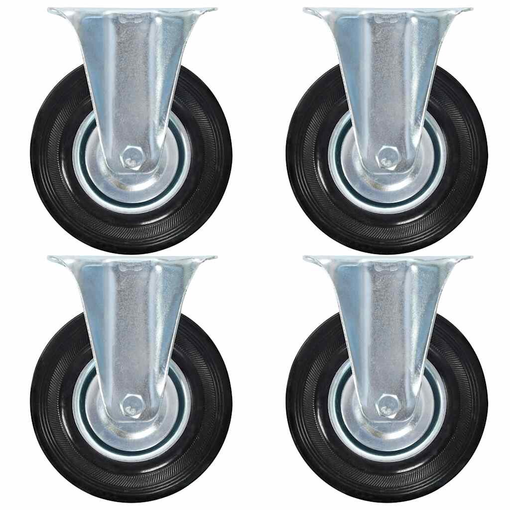 vidaXL Pevná kolečka 4 ks 125 mm