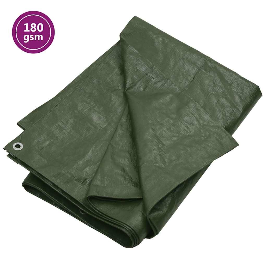 vidaXL Plachta 180 g/m² 4 x 5 m zelená HDPE