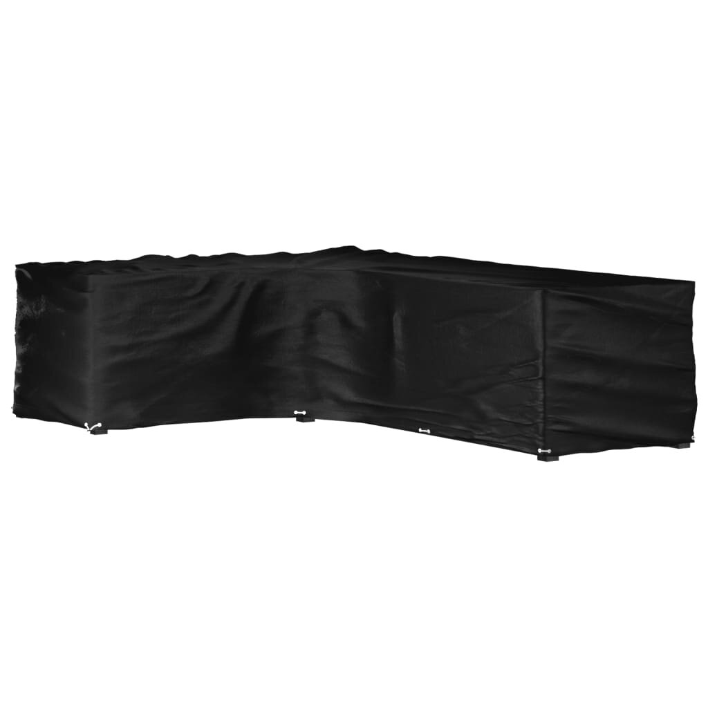 vidaXL Plachta na zahradní nábytek tvar L 18 oček 220 x 285 x 80 cm
