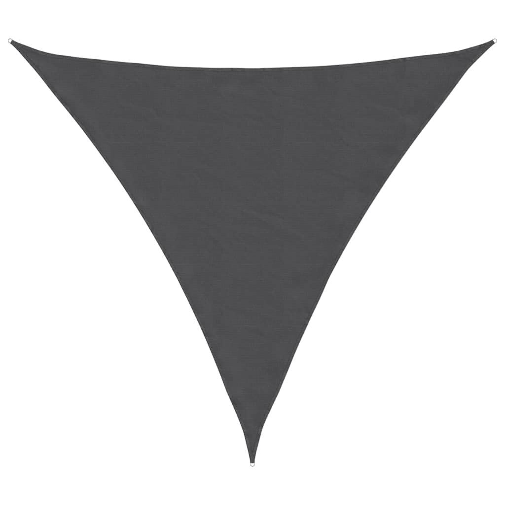 vidaXL Plachta proti slunci oxford trojúhelník 36x36x36m antracit