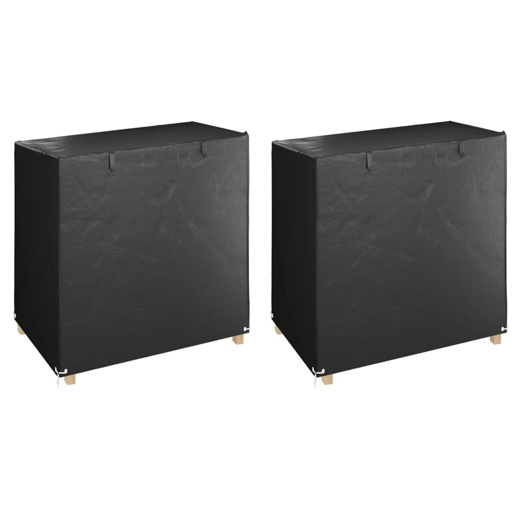vidaXL Plachty na zahradní houpačku 2 ks 8 oček 125x90x135/165 cm PE