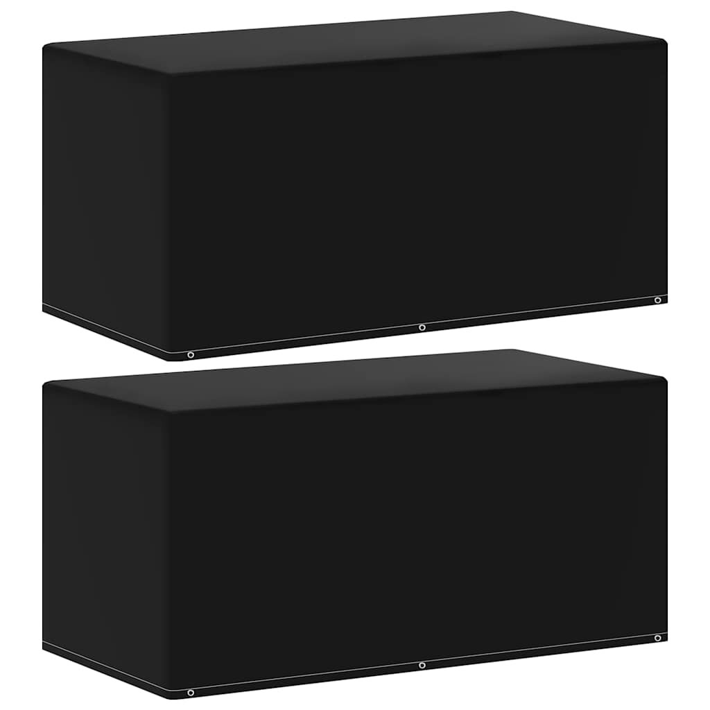 vidaXL Plachty na zahradní nábytek 2 ks 6 oček 160 x 80 x 75 cm