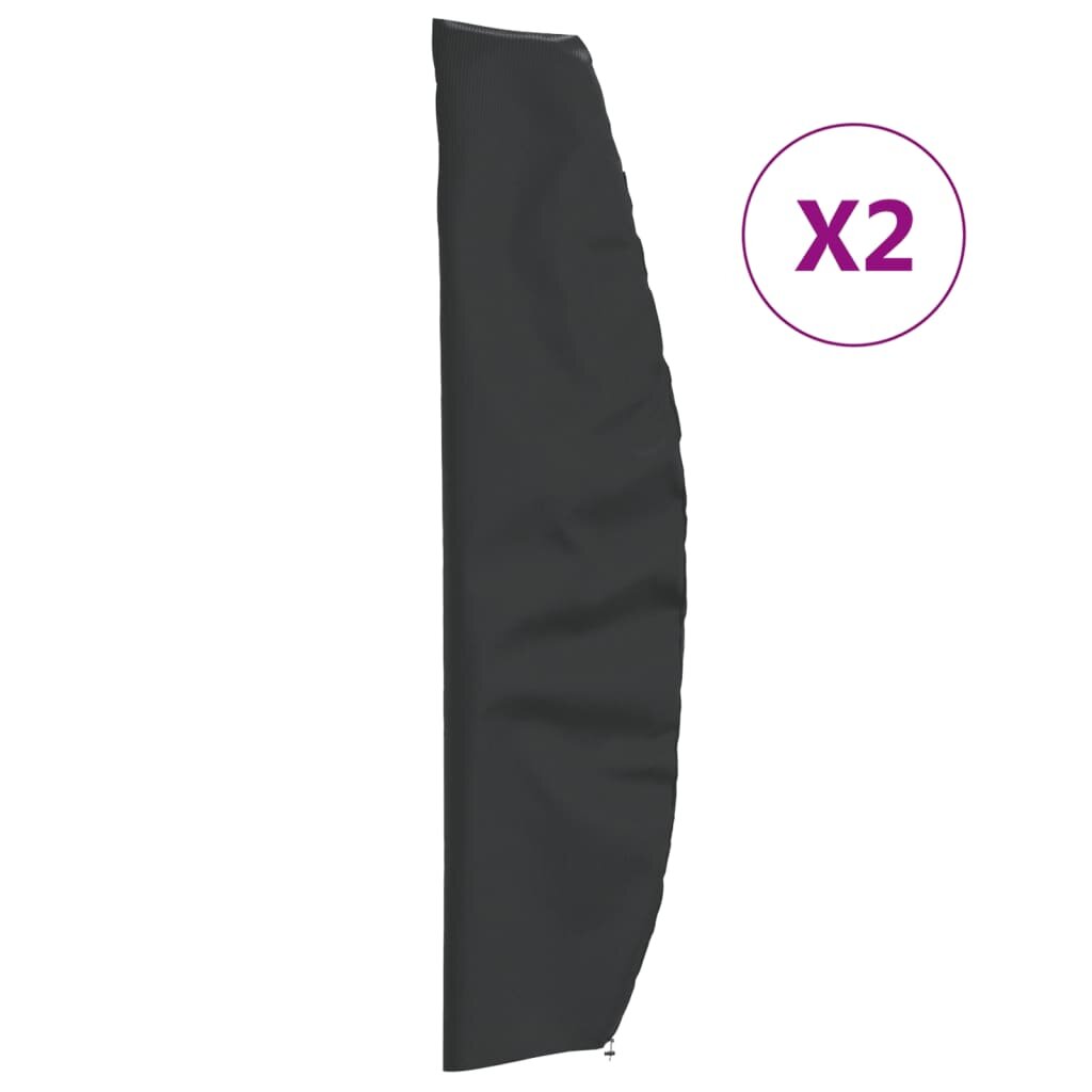 vidaXL Plachty na zahradní slunečník 2 ks 265x50/70/40 cm 420D oxford