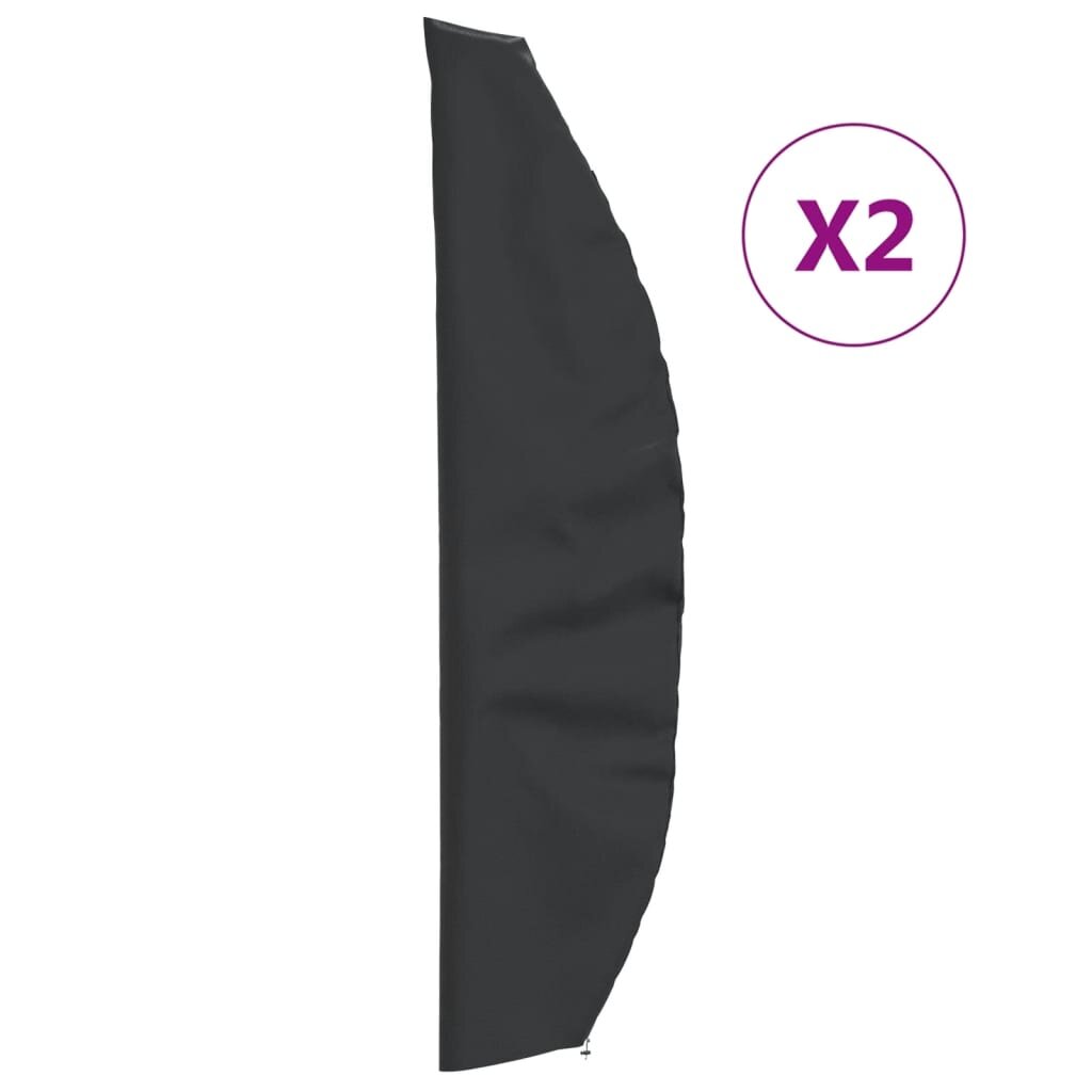 vidaXL Plachty na zahradní slunečník 2 ks 280x30/81/45 cm 420D oxford
