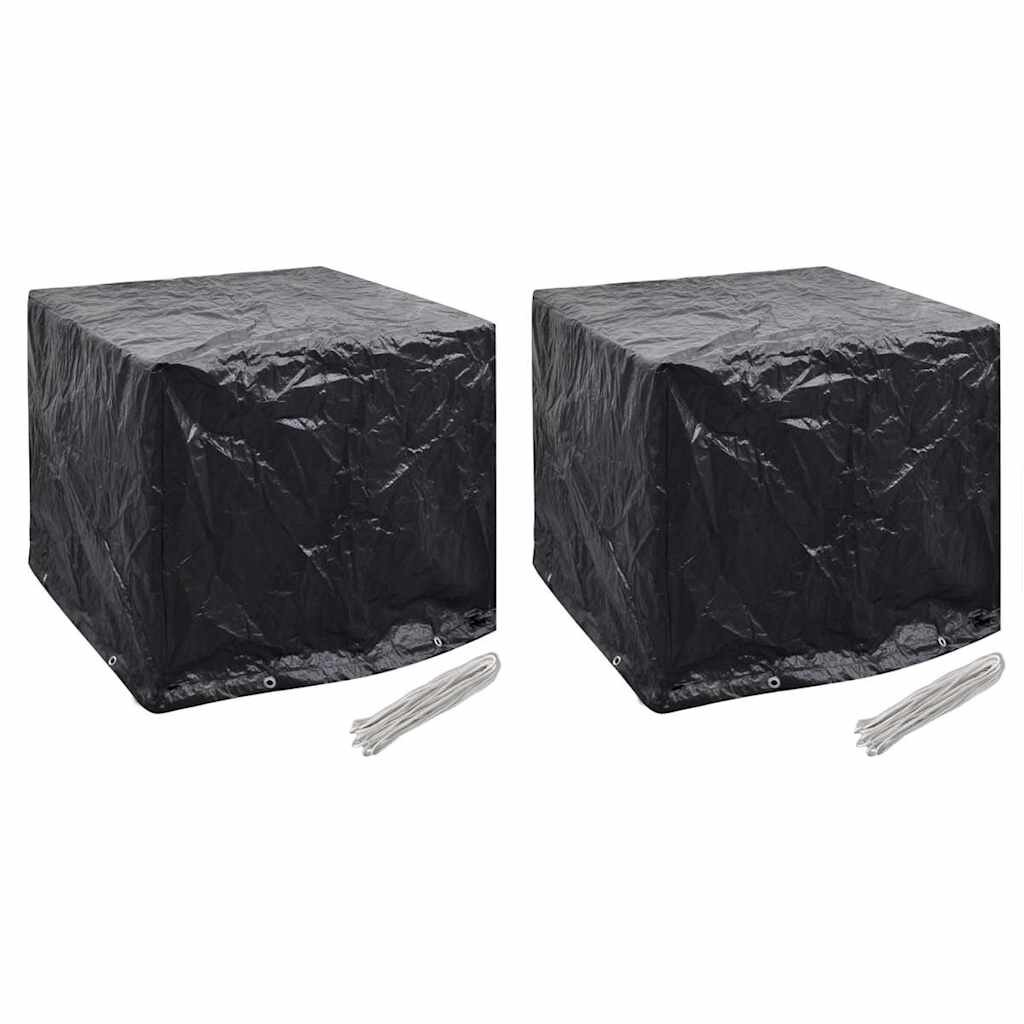 vidaXL Plachty na zahradní vodní nádrž 2 ks 8 oček 116 x 100 x 120 cm