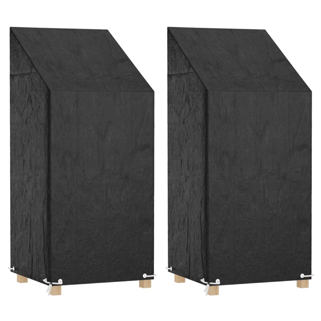 vidaXL Plachty na zahradní židle 2 ks 8 oček 65 x 65 x 110/150 cm PE