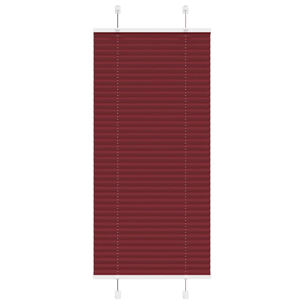 vidaXL Plisovaná roleta Bordeauxská červená 65x100 cm Šířka látky