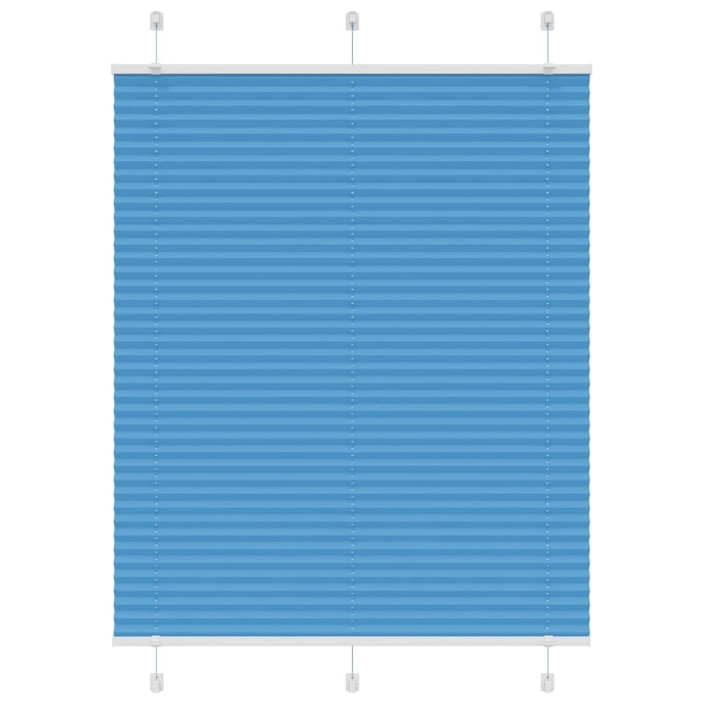 vidaXL Plisovaná roleta modrá 110x100 cm Šířka látky 1094cm Polyester